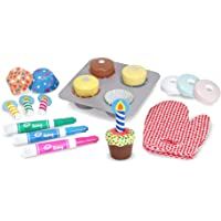 Melissa &amp- Doug - Juego de pastelitos de Madera para Hornear y Decorar (14019)